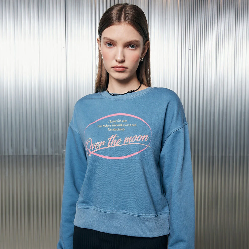 L2 CIRCLE OVER SWEATSHIRT(BLUE)