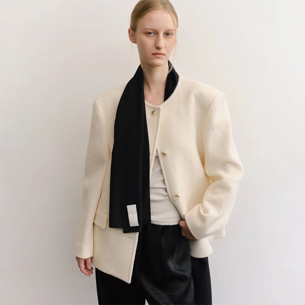 MARGOT SILK100 SCARF_BLACK