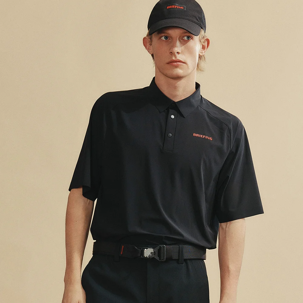 MENS ESSENTIAL LOGO POLO SHIRT_BLACK