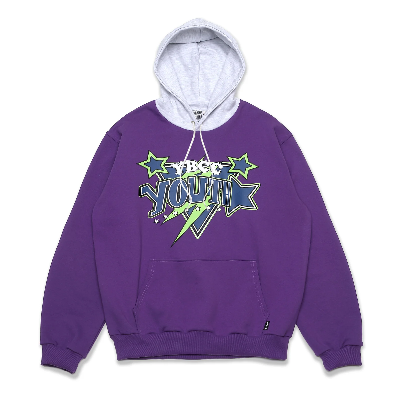 WILD GRAPHIC HOOD SWEAT SHIRT_PURPLE