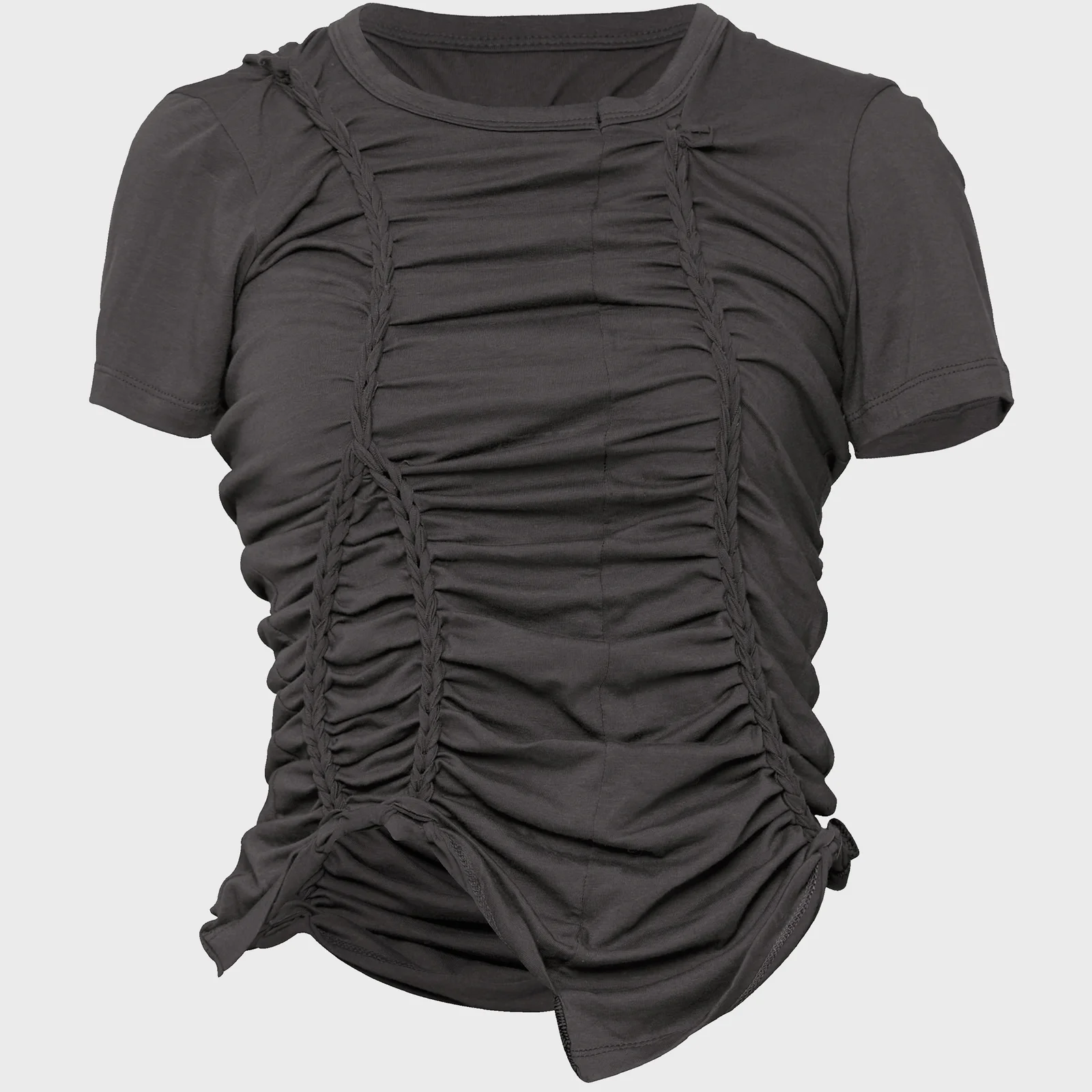 Handmade Twisted T-Shirt (FL-119_Charcoal)