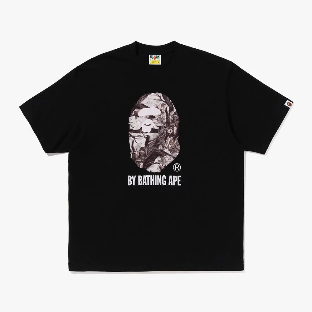 Tree 銳利 迷彩 BY BATHING APE 寬鬆 剪裁 T恤(M) BLACK