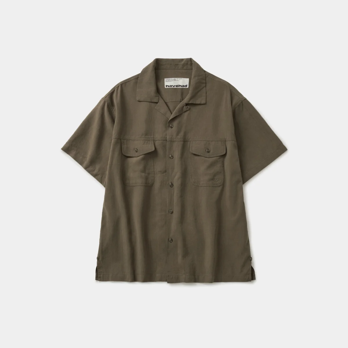 Double Pocket Slub Shirts (Brown)