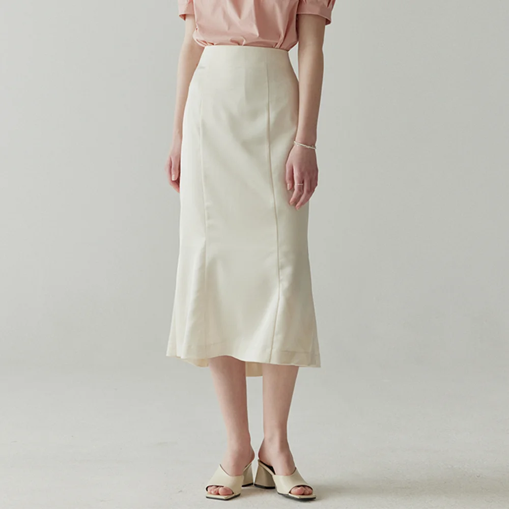 Satin Mermaid Skirt(4color)