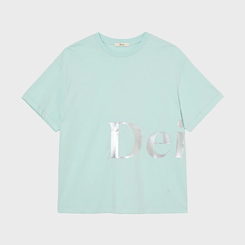 SILVER LOGO T-SHIRT IN MINT