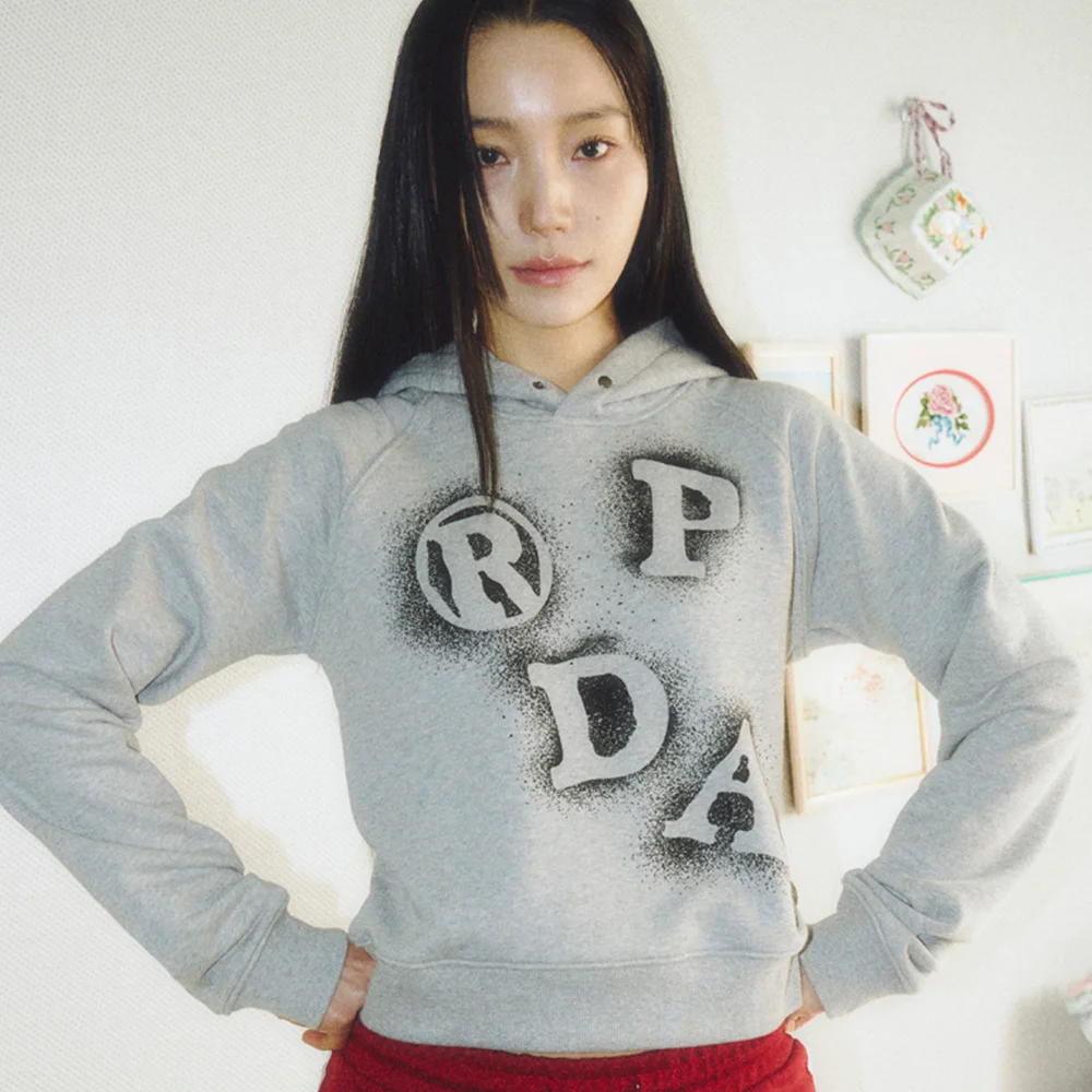 PRDA BIG PATCH SPRAY HOODIE GRAY