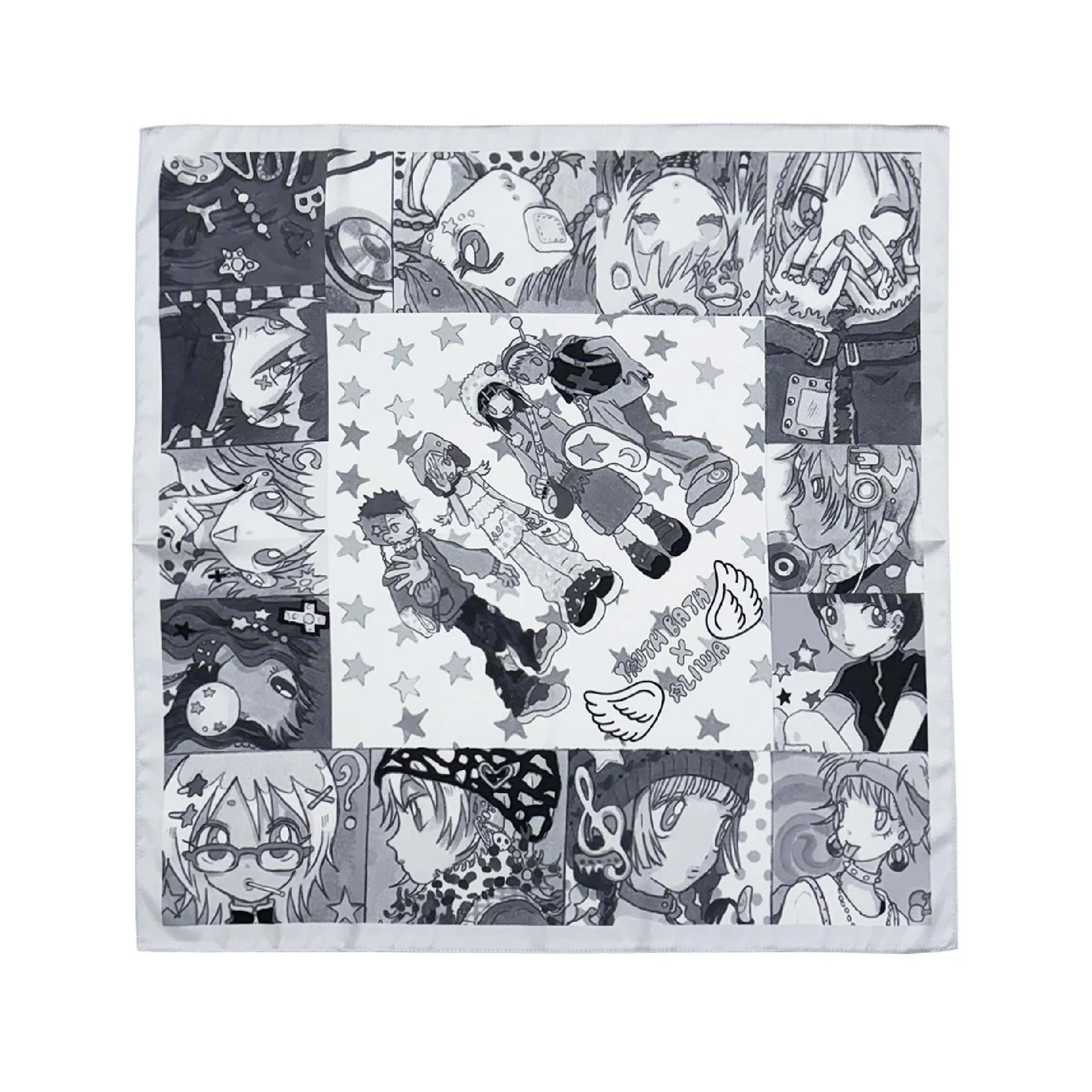 YB X Oliwa Mono Square Bandana