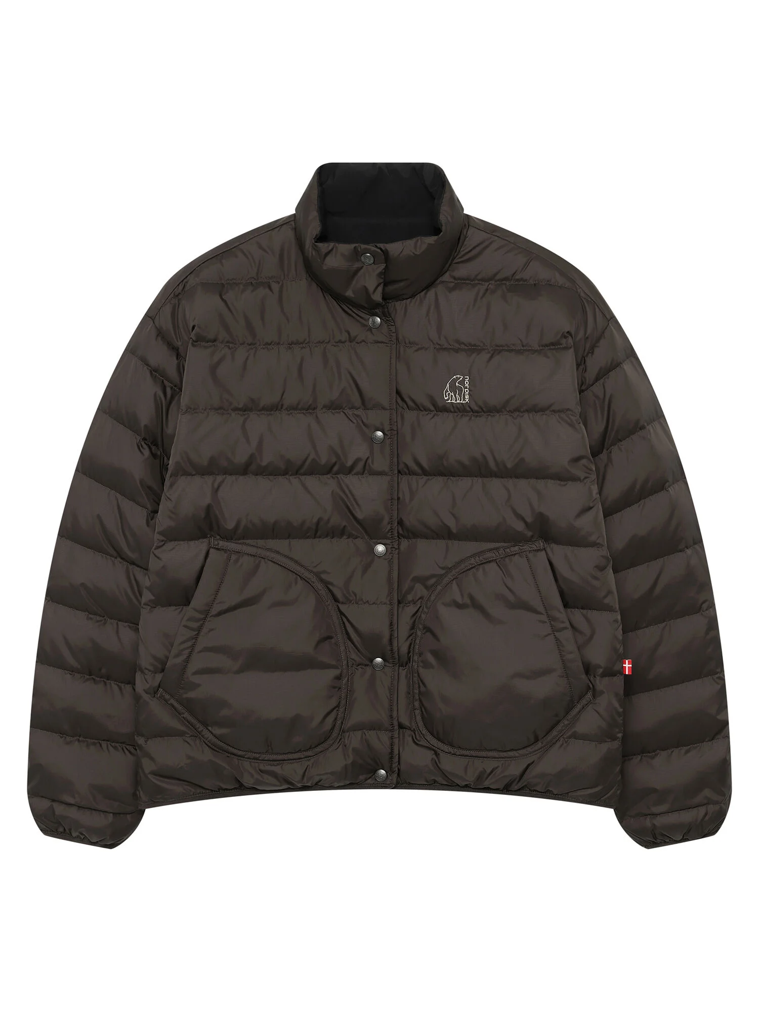 Skagen 輕量 水晶 Down 外套 (Reversible) - W_Dark Brown