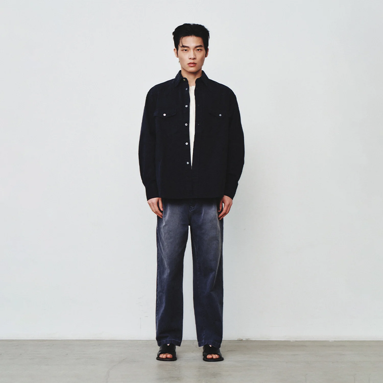 Brushed Chino Pants_ Dark Navy