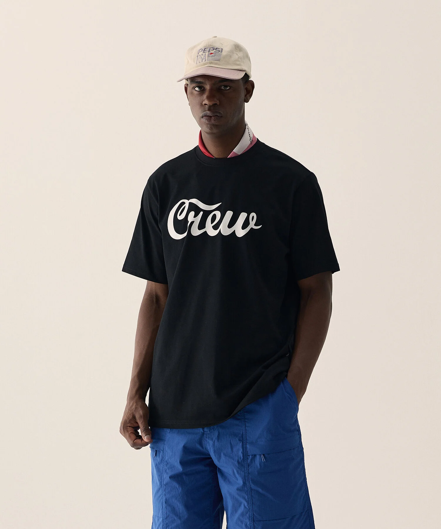 CREW LOGO TS BLACK
