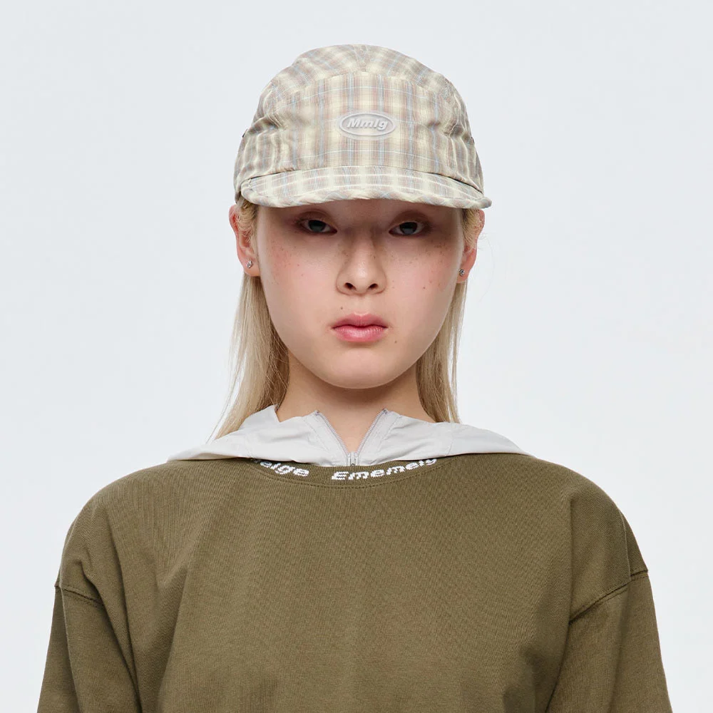 MMLG CHECK CAMP CAP (BEIGE)