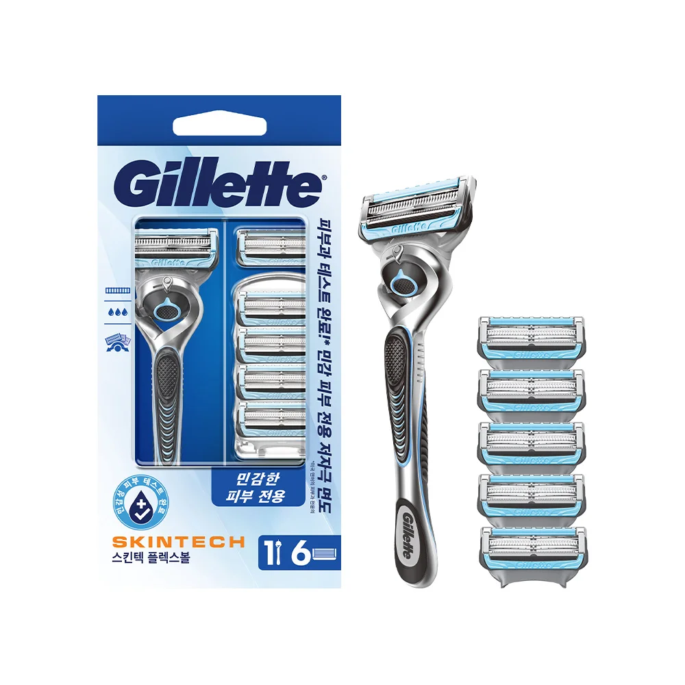 Gillette Skin Tech 手動 Handle+6刀片