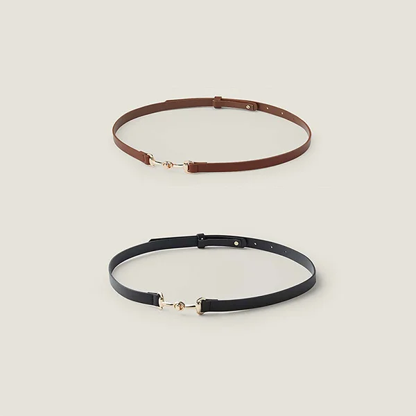 Gold clasp point belt - 2colors