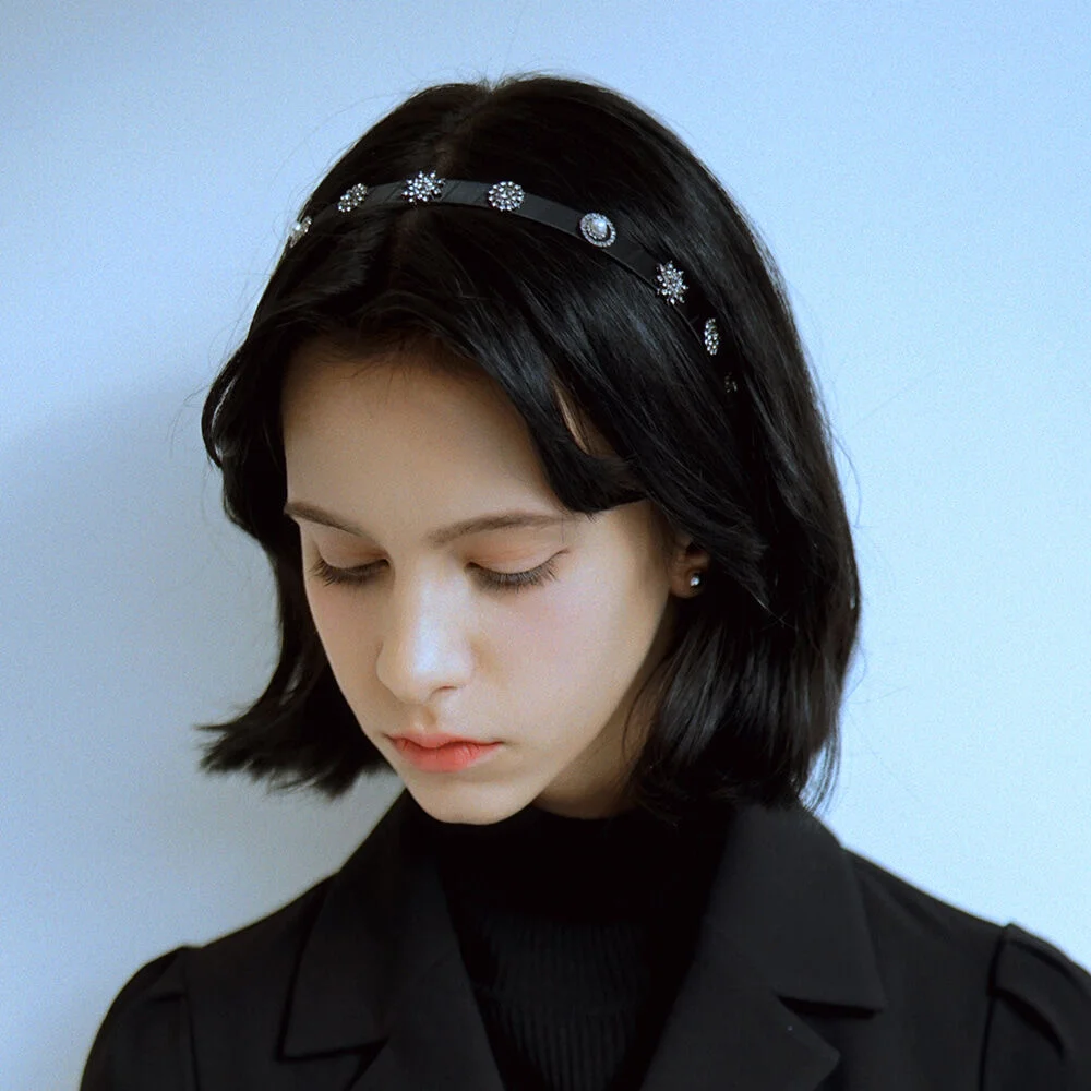 Round Crystal Hairband