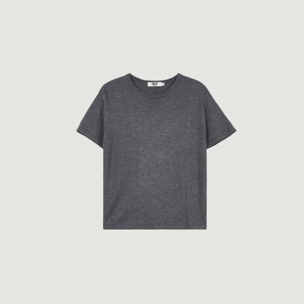 CALEN H/S KNIT (MELANGE GRAY)
