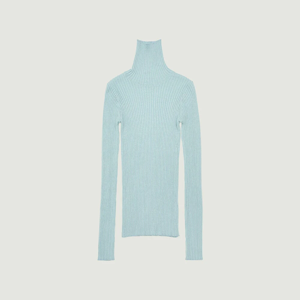AYA HIGH NECK KNIT (LIGHT BLUE)