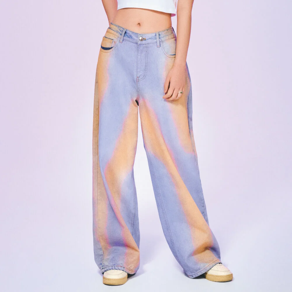 PAINTING DENIM PANTS PURPLE BP2DP002