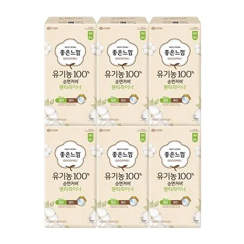 Goodfeel 有機護墊一般90片x6