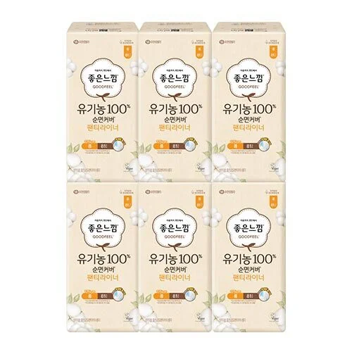 Goodfeel 有機護墊加長81片x6