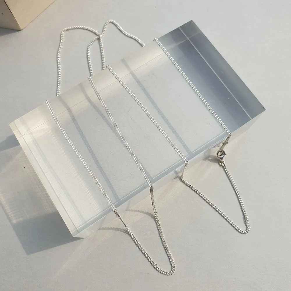 Bongbo 銀色鏈 長 頸鏈