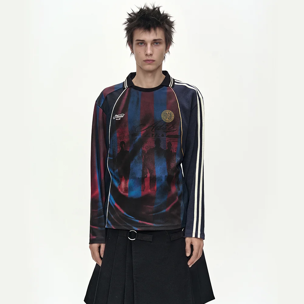 REWORKED FOOTBALL LONG SLEEVE T-SHIRT (MULTI)