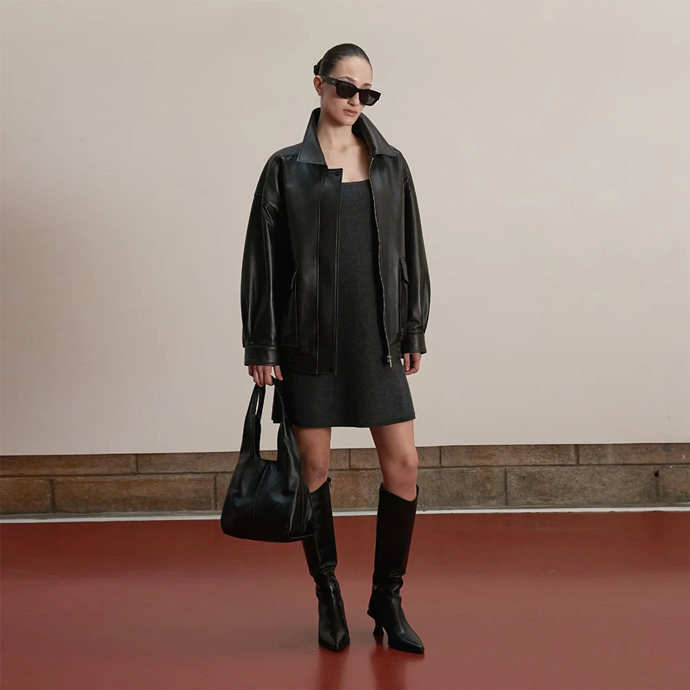 Nappa lambskin Mini Hobo bag_Black