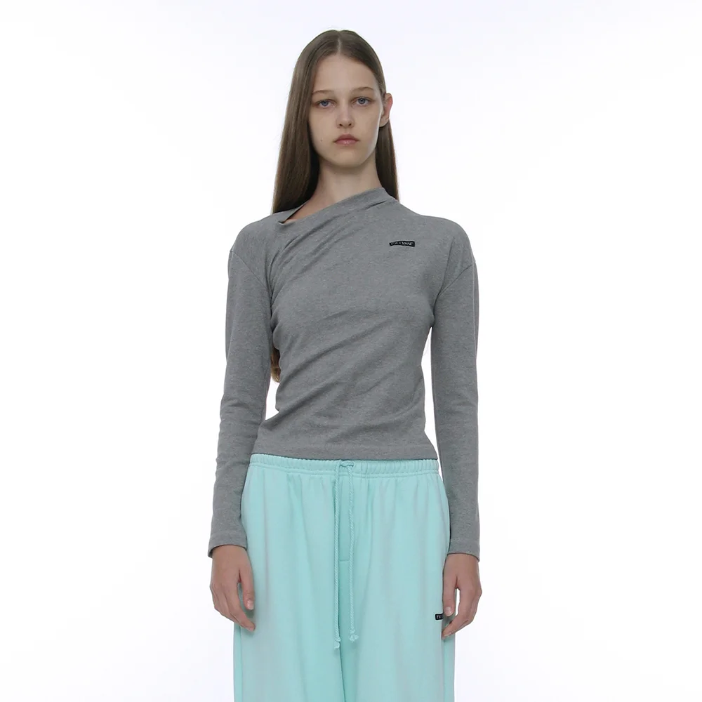 PWC TWIST LONG SLEEVE TEE_MELANGE