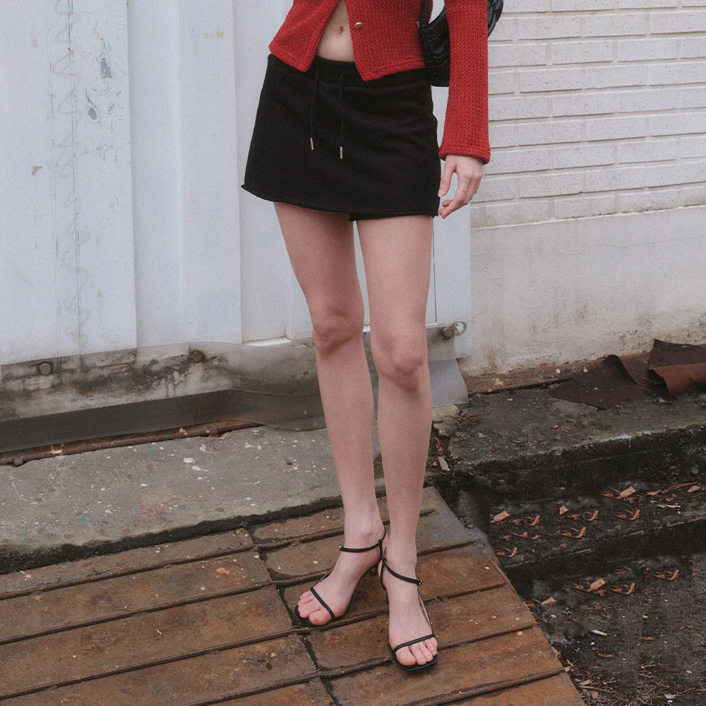 AVA SWEAT PANTSKIRT_BLACK
