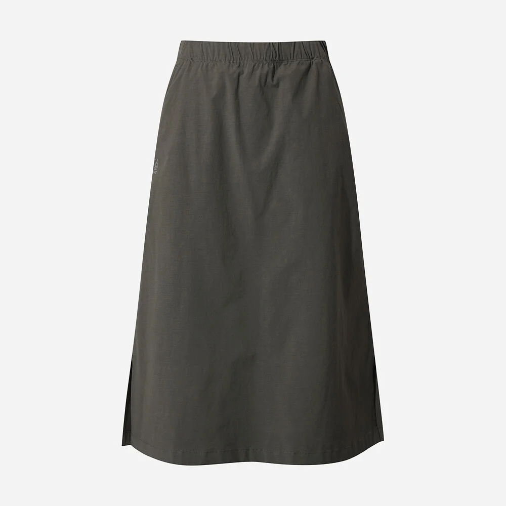 女裝) Kona 鬆緊帶 半身裙(BROWN)