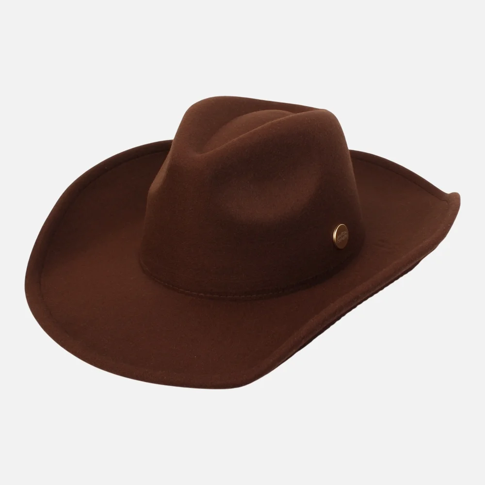 Cowboy Wool Brown Long Fedora 牛仔 軟呢帽