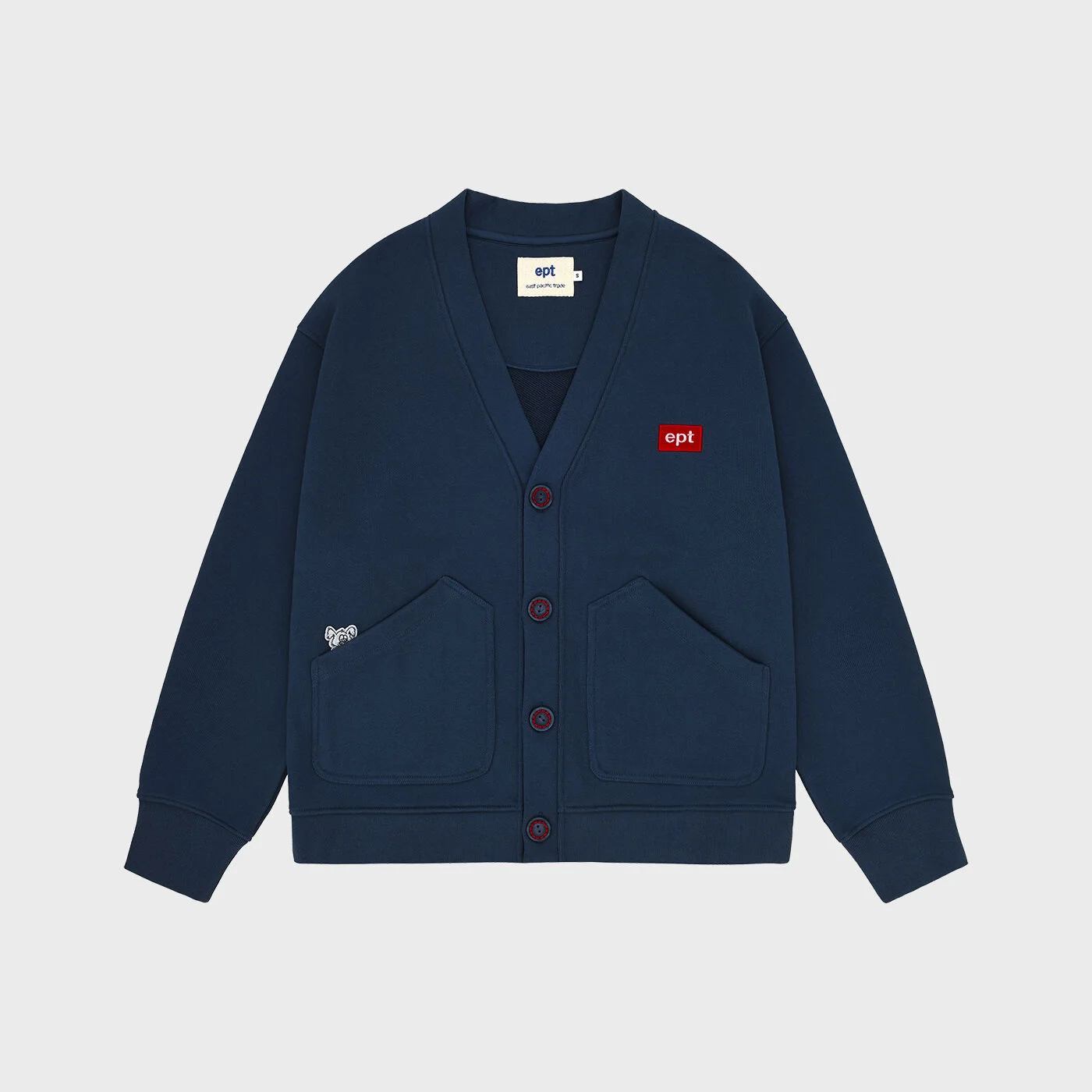 NIBBLE SWEAT CARDIGAN (NAVY)