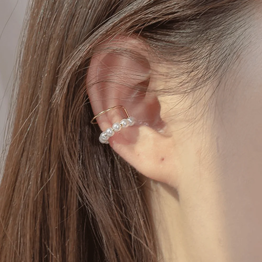 TWIN PEARL EAR CUFF