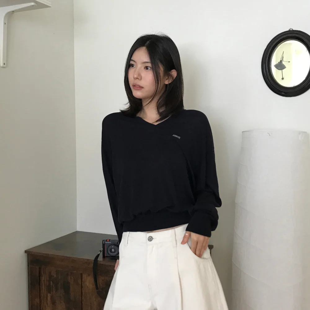 CANOPY V-NECK KNIT (4COLOR)
