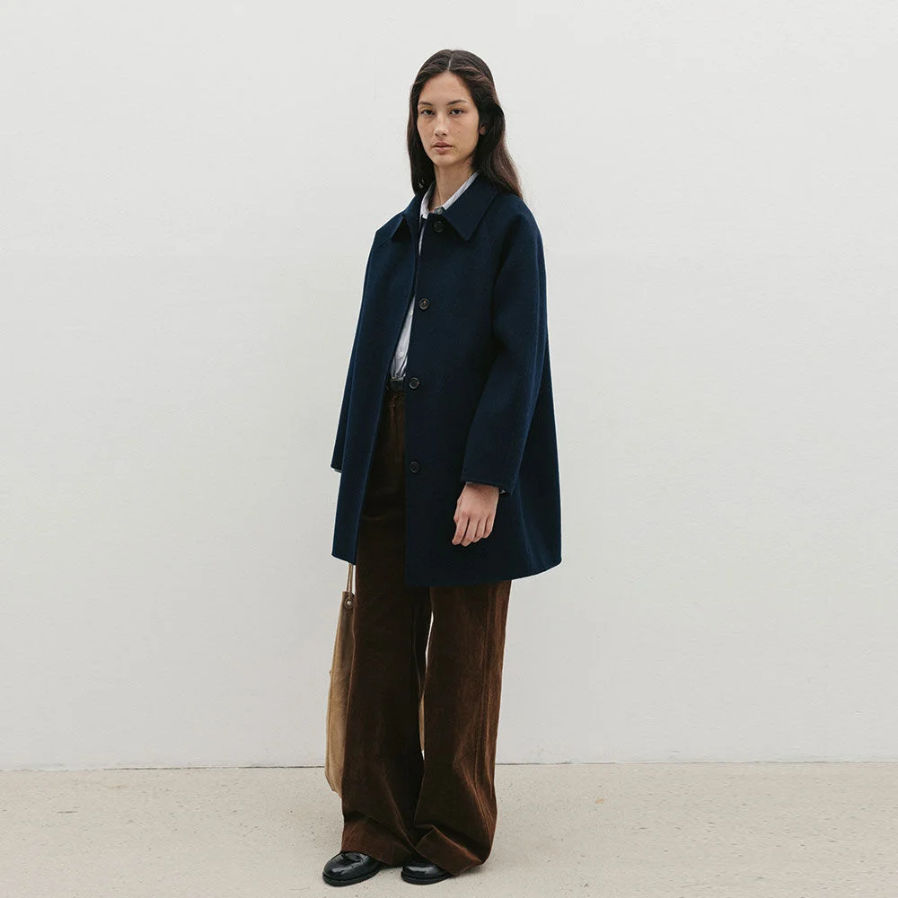 Raglan Half Handmade Coat(Navy)