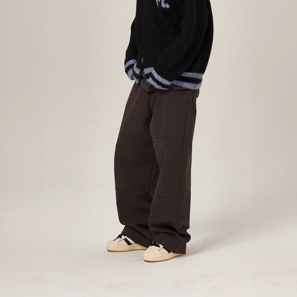 Vee Wide Cotton Pants Charcoal