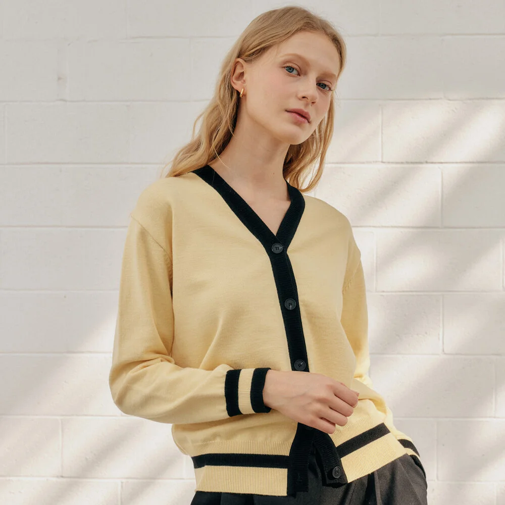 COLOR CARDIGAN_YELLOW