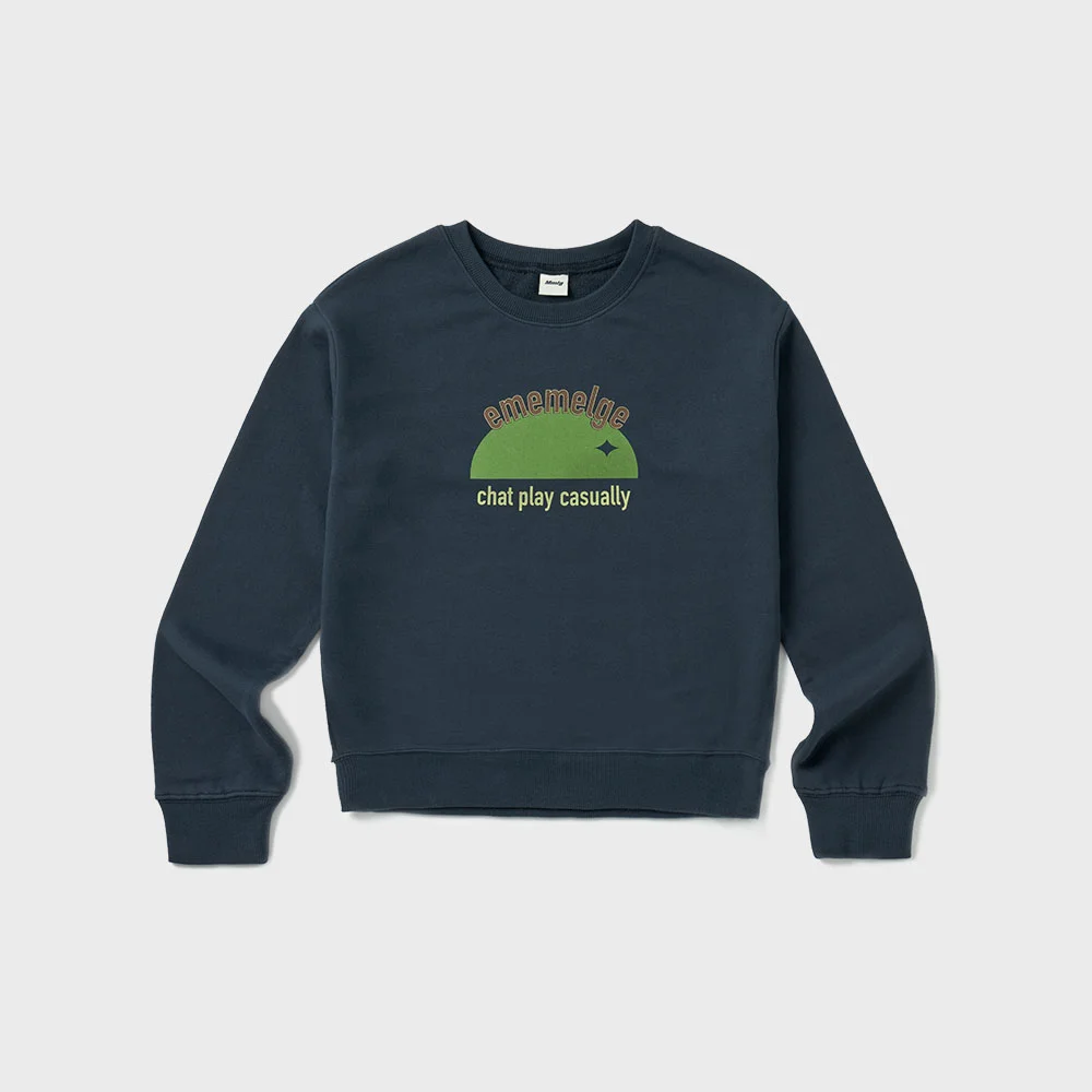 FIGURE FLUFFY SWEAT (MIDNIGHT BLUE)