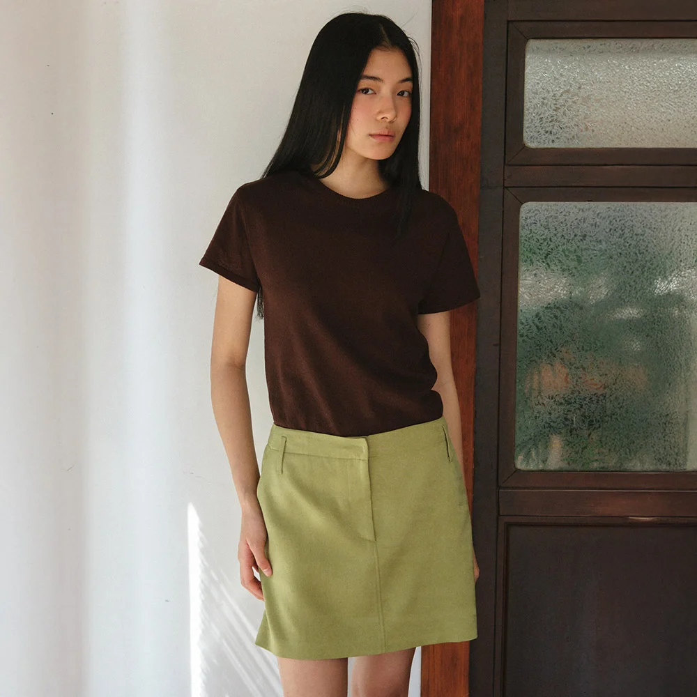 Silky Mini Skirt S806_41