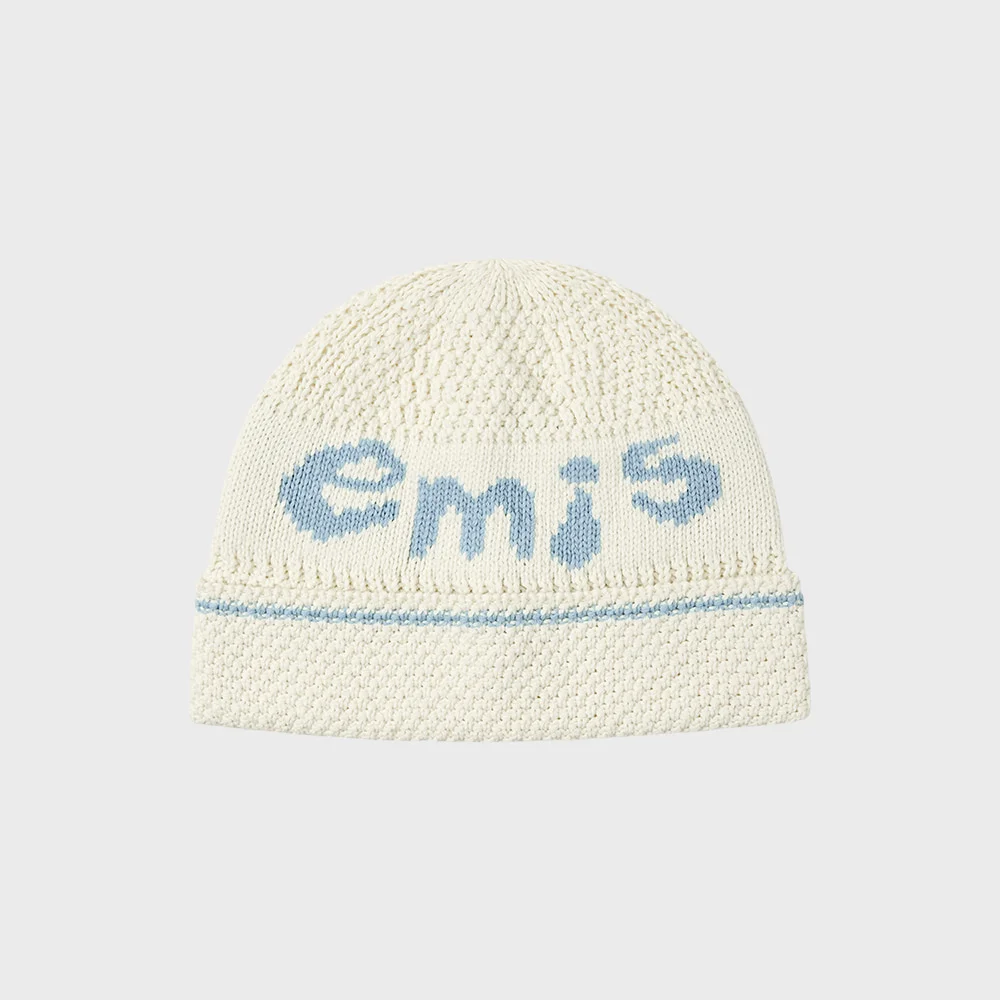 COASTAL LOGO BEANIE-IVORY
