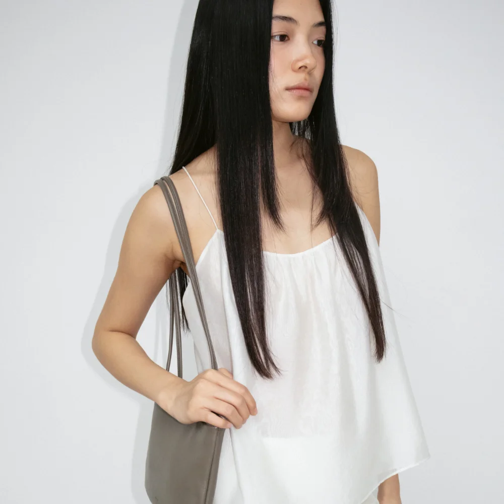 Sheer Shirring Sleeveless (Ivory)