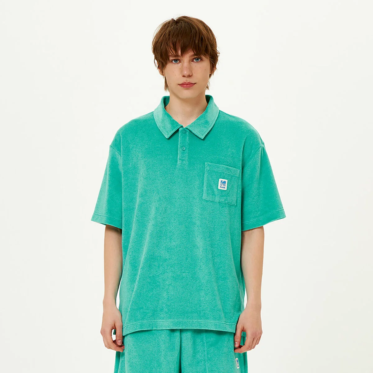 毛圈布 Polo T恤 MINT GREEN