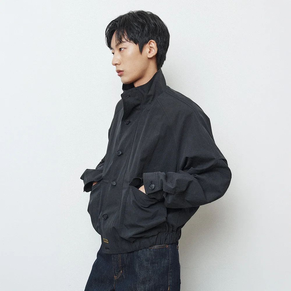 Oversize Raglan High Neck Jumper_Black
