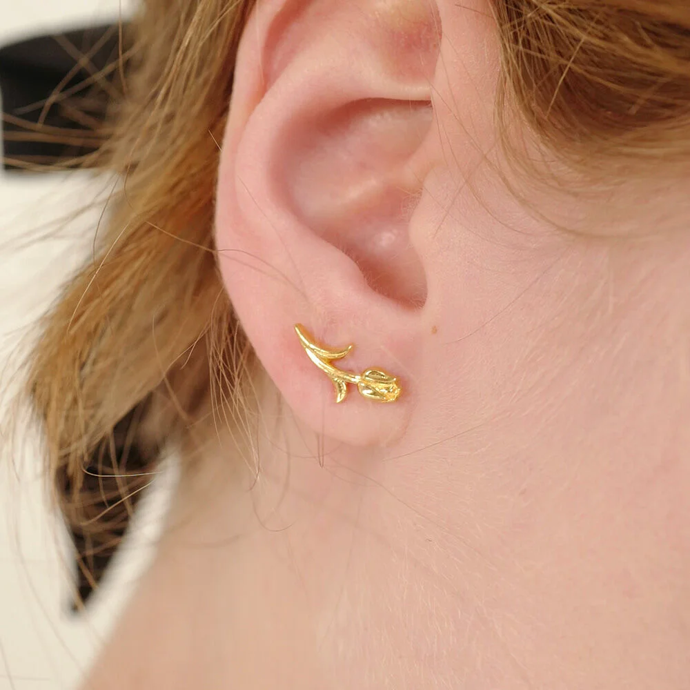 mini tulip earring