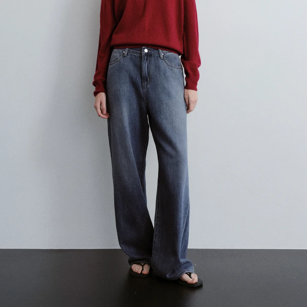 Soft loose denim (vintage blue)
