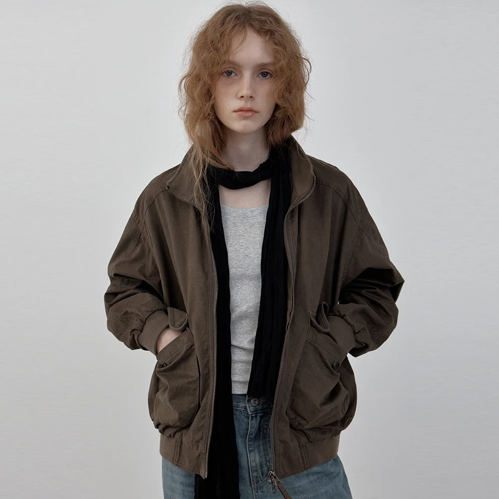 Vintage MA-1 bomber jacket (brown)