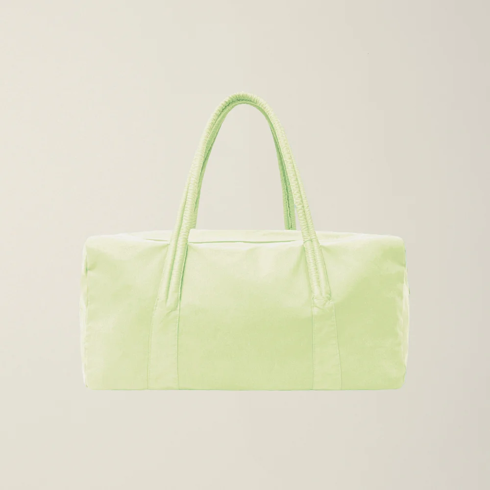 GARMENT DYED DUFFLE BAG (LARGE) PALE LIME