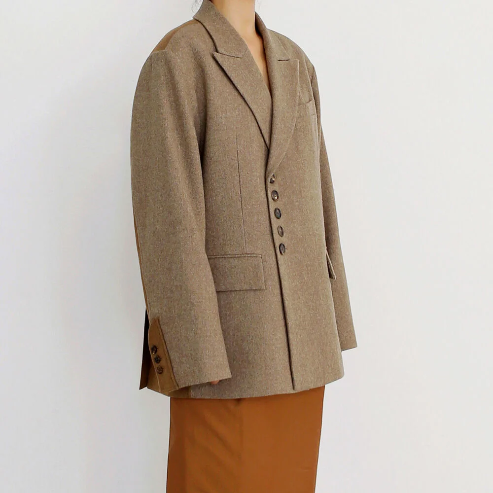 Two-tone Double Jacket / Beige