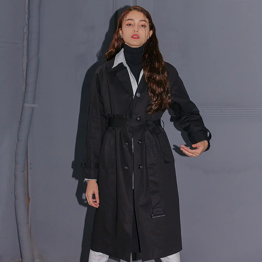 Belted single trench Coat