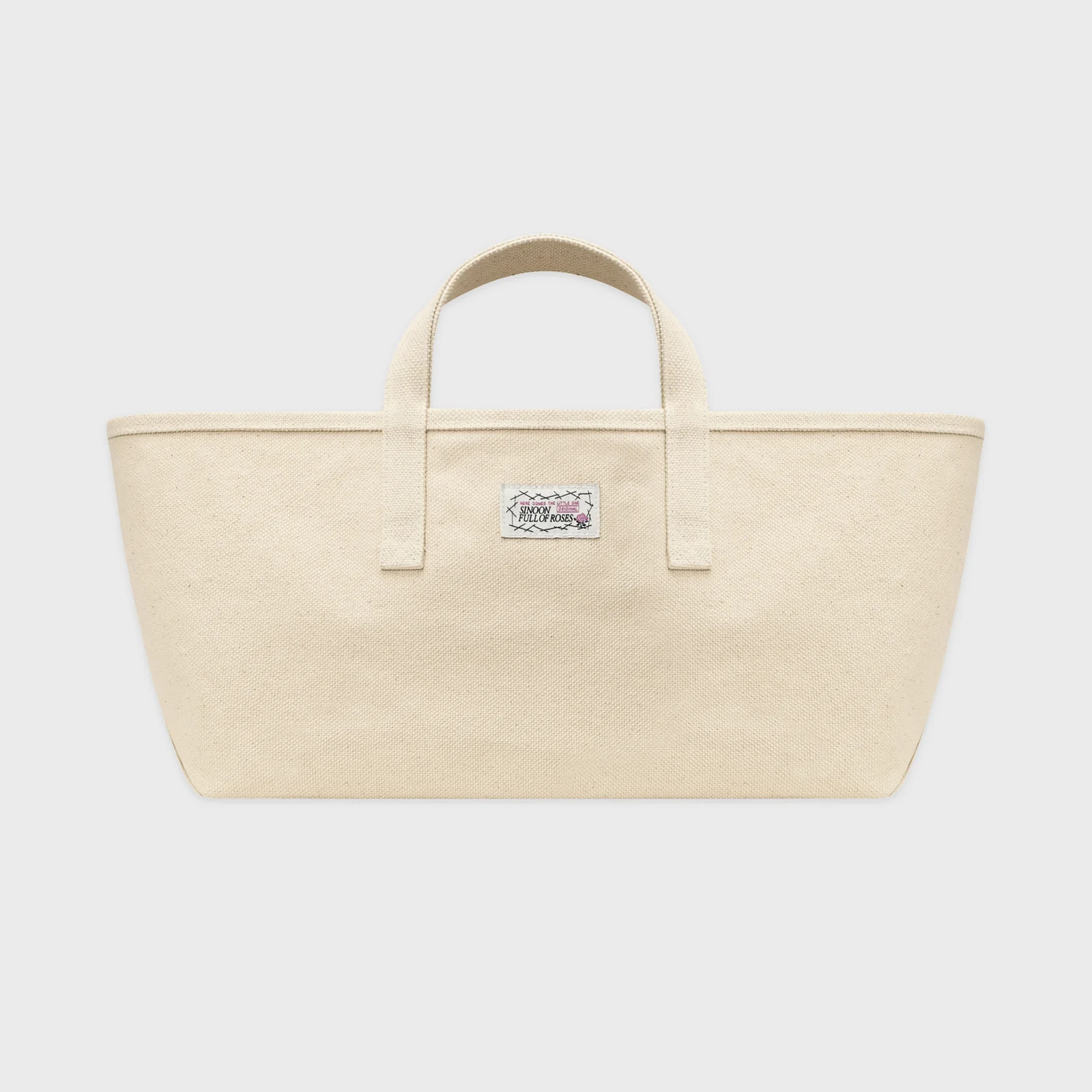 Rose Label Point Tote Bag (Ivory)