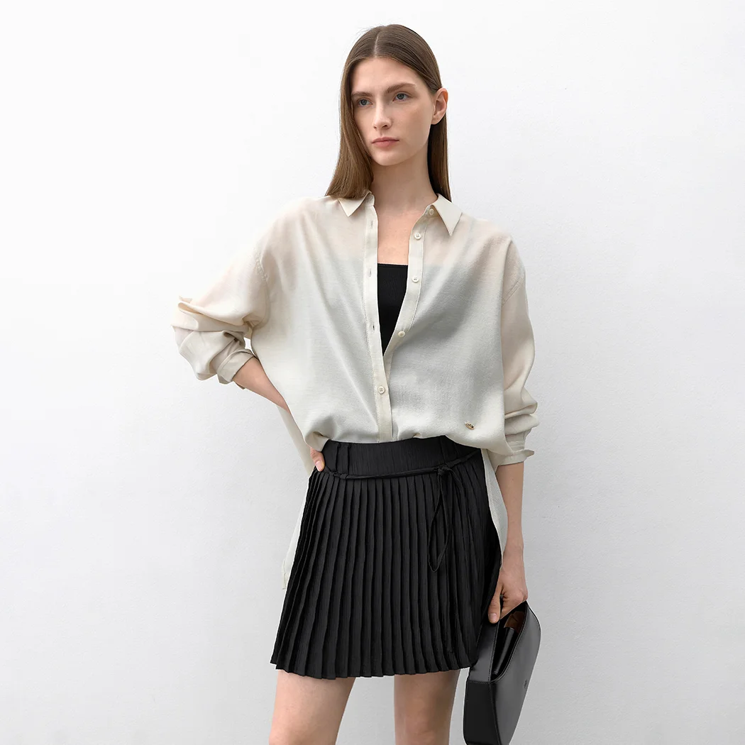 CLAIRE PLEATS MINI SKIRT S(SK-4999)_2Colors